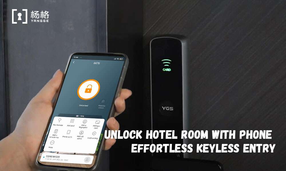 unlock hotel room with phone