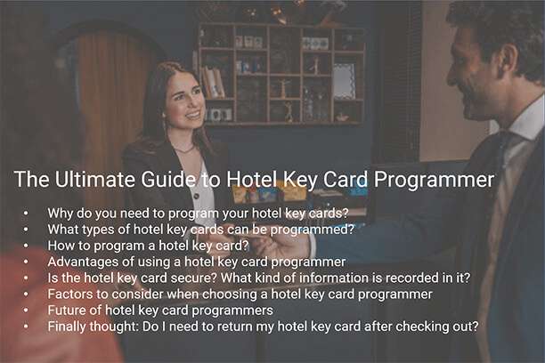 hotel key card programmer