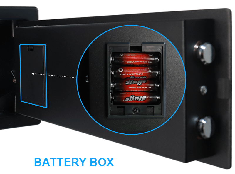 how to use hotel safe? 6 - hotel safes battery box