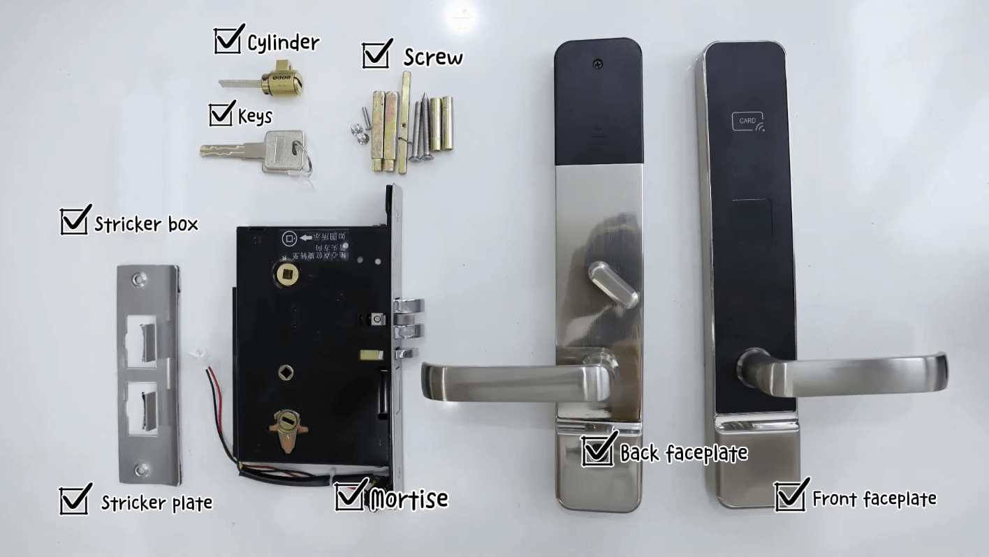 hotel door lock installation 3